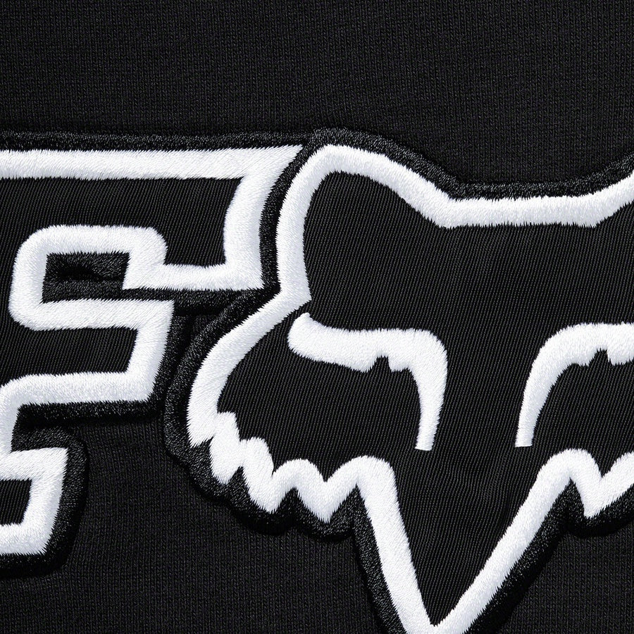 Supreme®/Fox® Racing Hooded Sweatshirt- Black