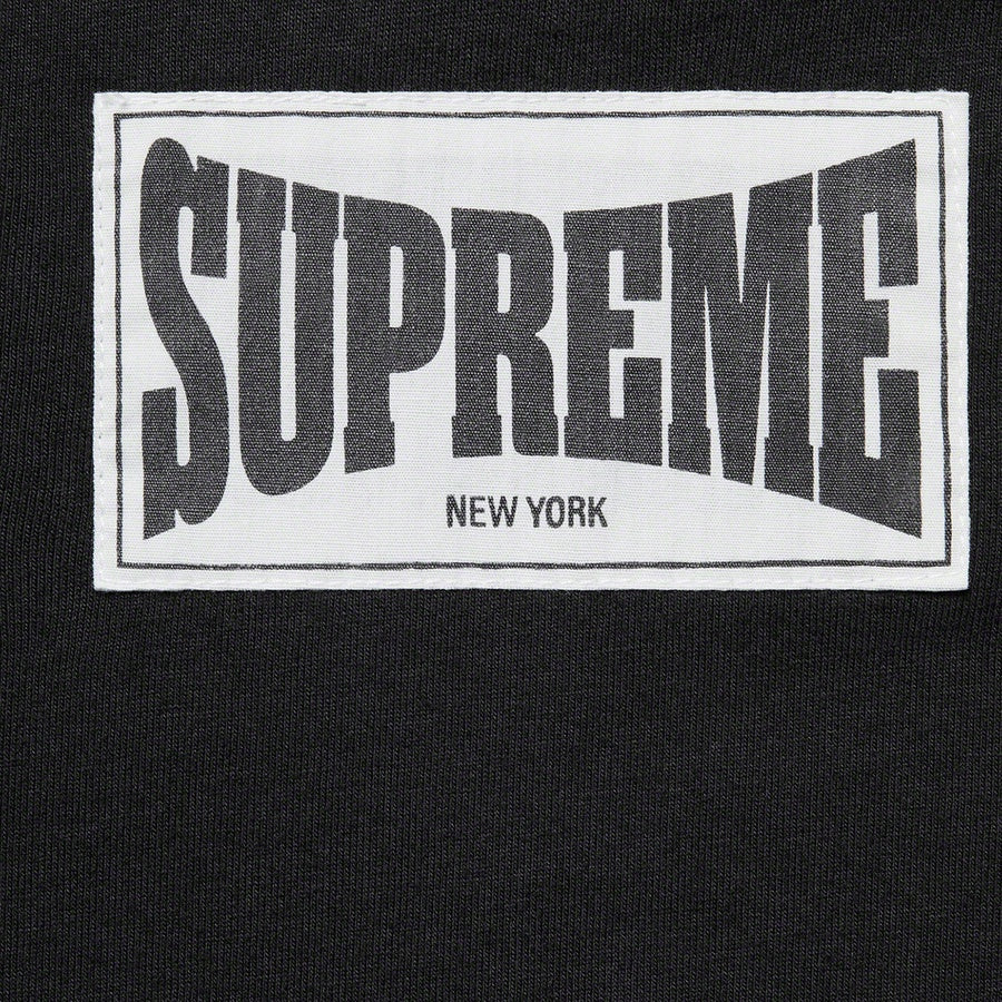 Supreme Woven Label L/S Top- Black
