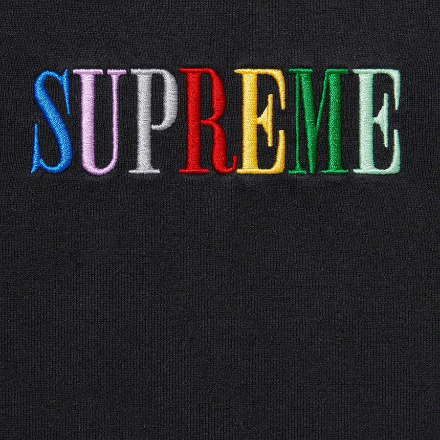 Supreme Multi Color Logo L/S Top- Black
