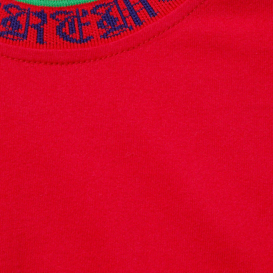 Supreme Old English Collar Logo L/S Top- Red