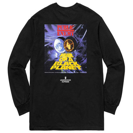 Supreme UNDERCOVER/Public Enemy Counterattack L/S Tee- Black