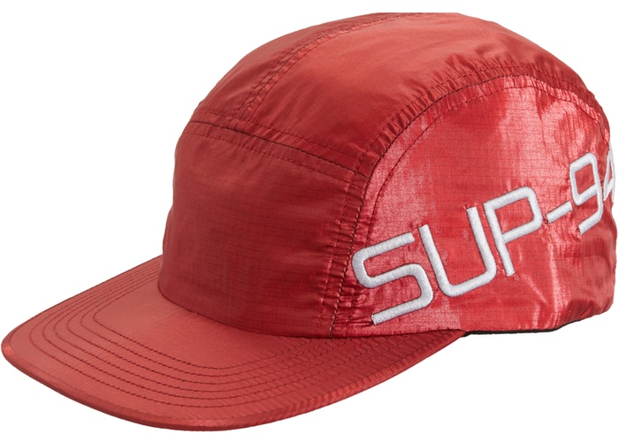 Supreme Side Logo Camp Cap- Red