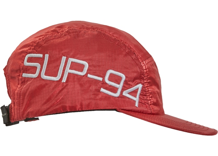 Supreme Side Logo Camp Cap- Red