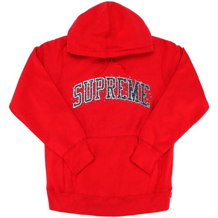 Supreme Water Arc Hooded Sweatshirt- Red