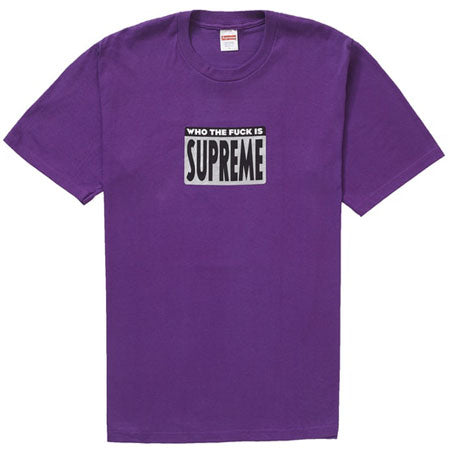 Supreme Who The Fuck Tee- Purple