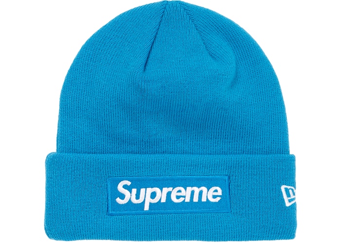 Supreme New Era Box Logo Beanie (FW18)- Bright Royal