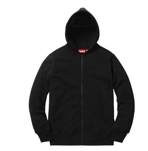 SUPREME Split Hood Zip up Sweat - Black