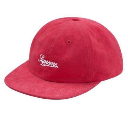 Supreme Brushed Twill script 6-panel