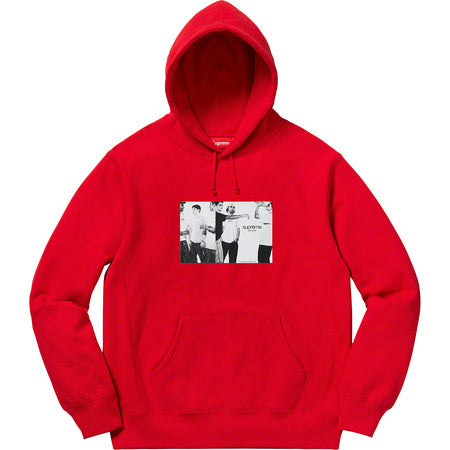 Supreme Classic Ad Hoodie- Red