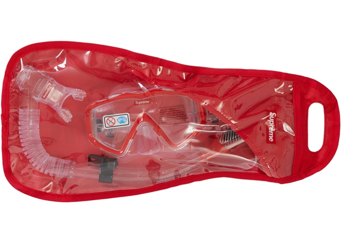 Supreme Cressi Snorkel Set- Red