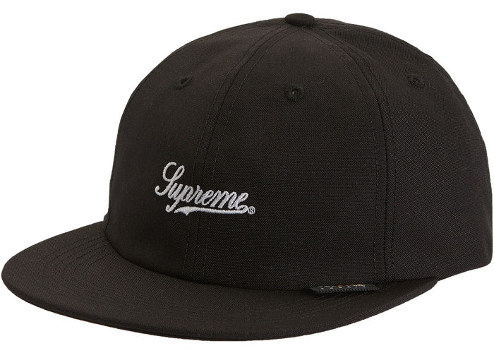 Supreme Cordura Script Logo 6-Panel- Black