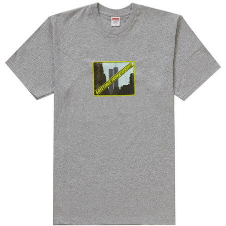 Supreme Greetings Tee- Heather Grey