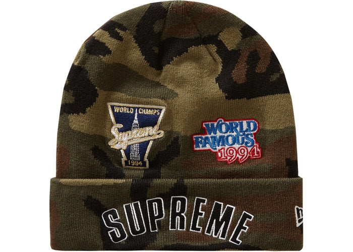 Supreme New Era Championship Beanie- Woodland Camo