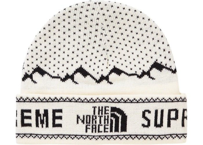 Supreme The North Face Fold Beanie- White