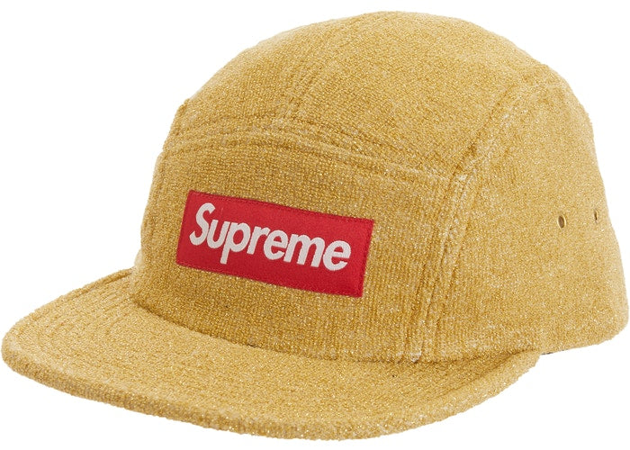 Supreme Glitter Terry Camp Cap- Gold