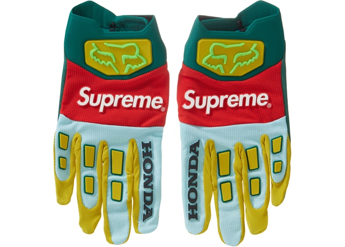 Supreme Honda Fox Racing Gloves- Moss