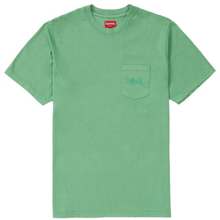 Supreme Overdyed Pocket Tee- Green