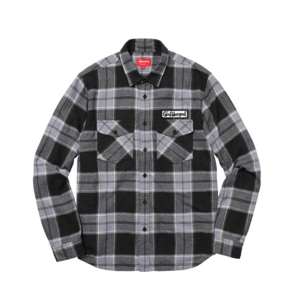 Supreme God bless plaid flannel