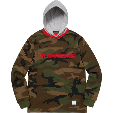 SUPREME Hooded Waffle Ringer - Camo