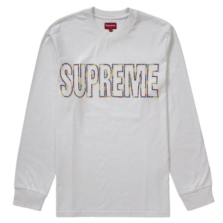 Supreme International L/S Tee- White