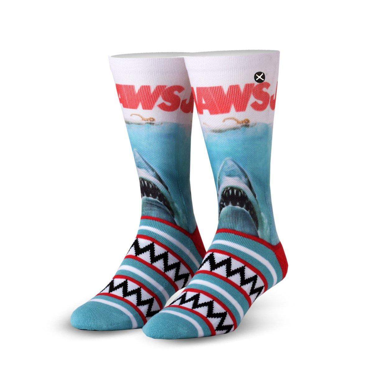 Jaws Sublimated Top/Knitted Bottom Socks