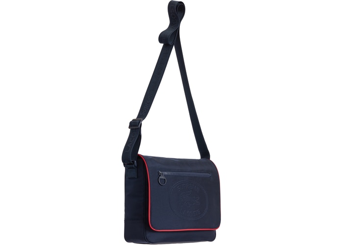 Supreme LACOSTE Small Messenger Bag- Navy