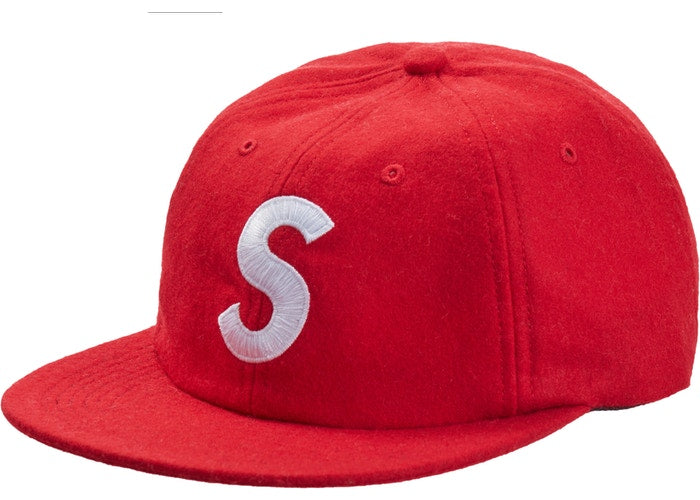 Supreme Wool S Logo 6-Panel FW19- Red