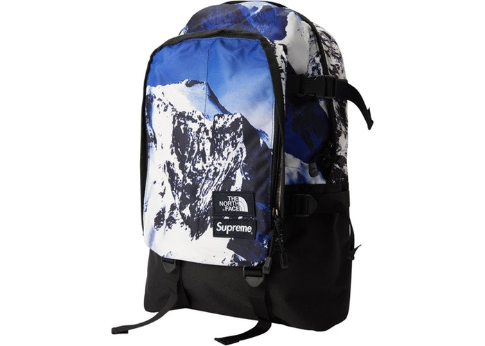 Supreme The North Face Mountain Expedition Backpack- Blue/White