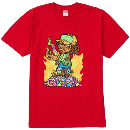 Supreme Molotov Kid Tee- Red