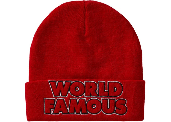 Supreme Outline Beanie (FW19)- Red