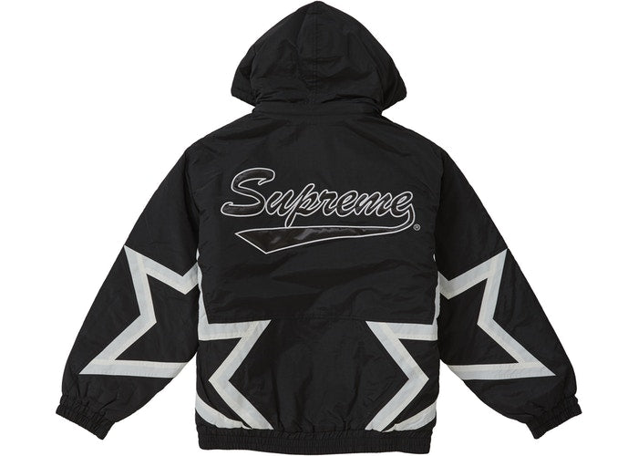 Supreme Stars Puffy Jacket- Black