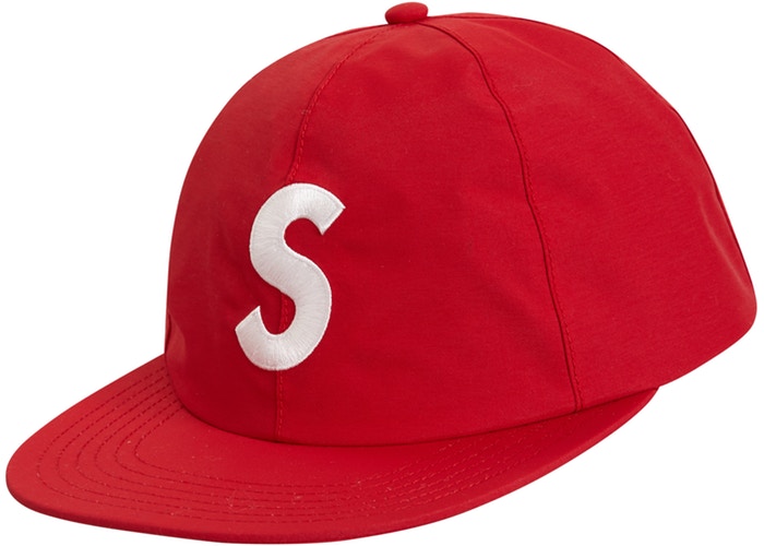 Supreme Gore Tex S logo 6 panel- Red