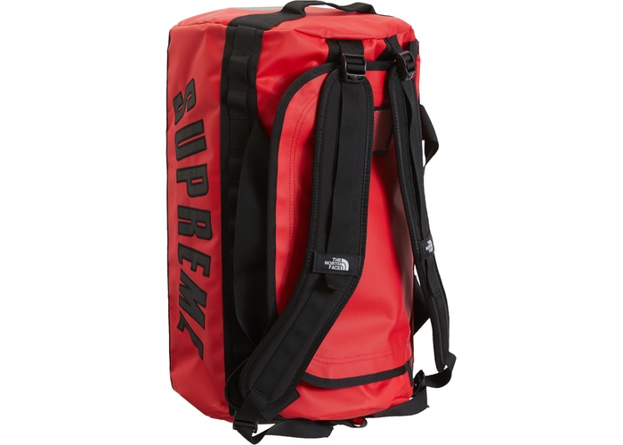Supreme The North Face Arc Logo Small Base Camp Duffle Bag- Red