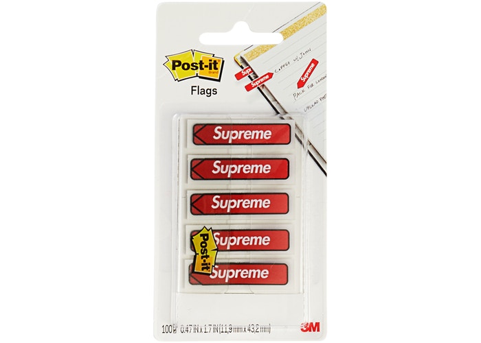Supreme Post-it Flags- Red
