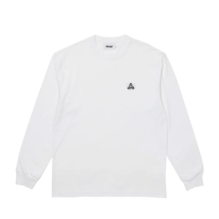 Palace Square Patch L/S- White