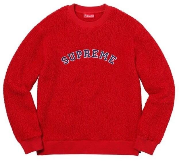 Supreme Polartec Deep Pile Crewneck