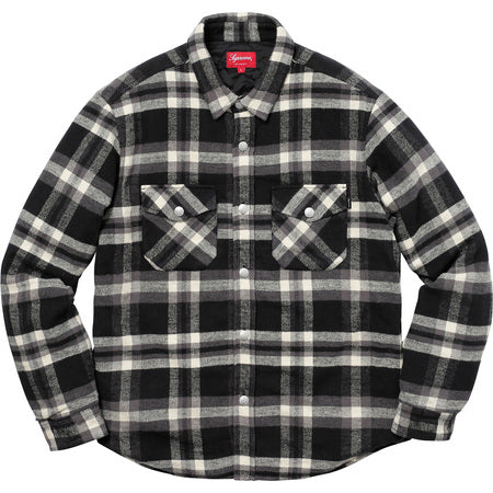 Supreme quilted arc logo flannel Clearance