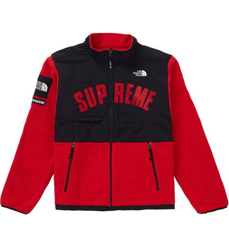Supreme The North Face Arc Logo Denali Fleece Jacket- Red