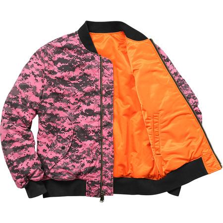 Supreme Digi Camo Reversible MA-1 Bomber FW17- Pink