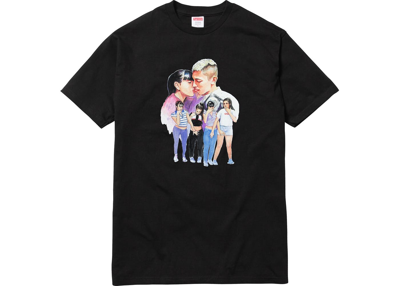 Supreme Kiss Tee- Black