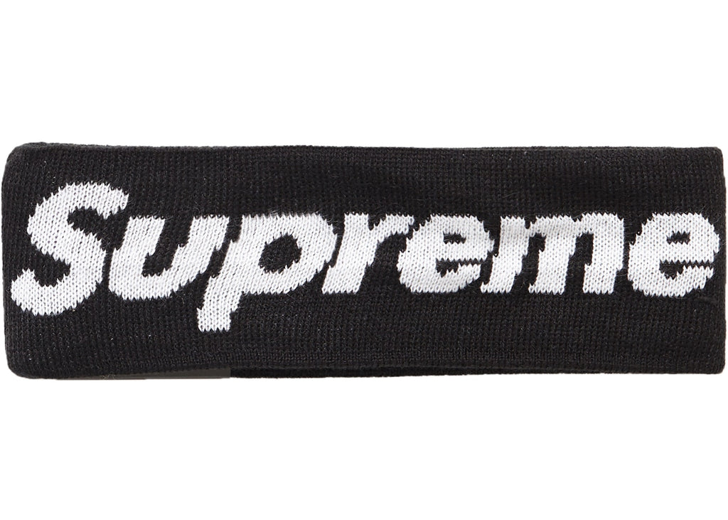 Supreme New Era Big Logo Headband (FW18)- Black