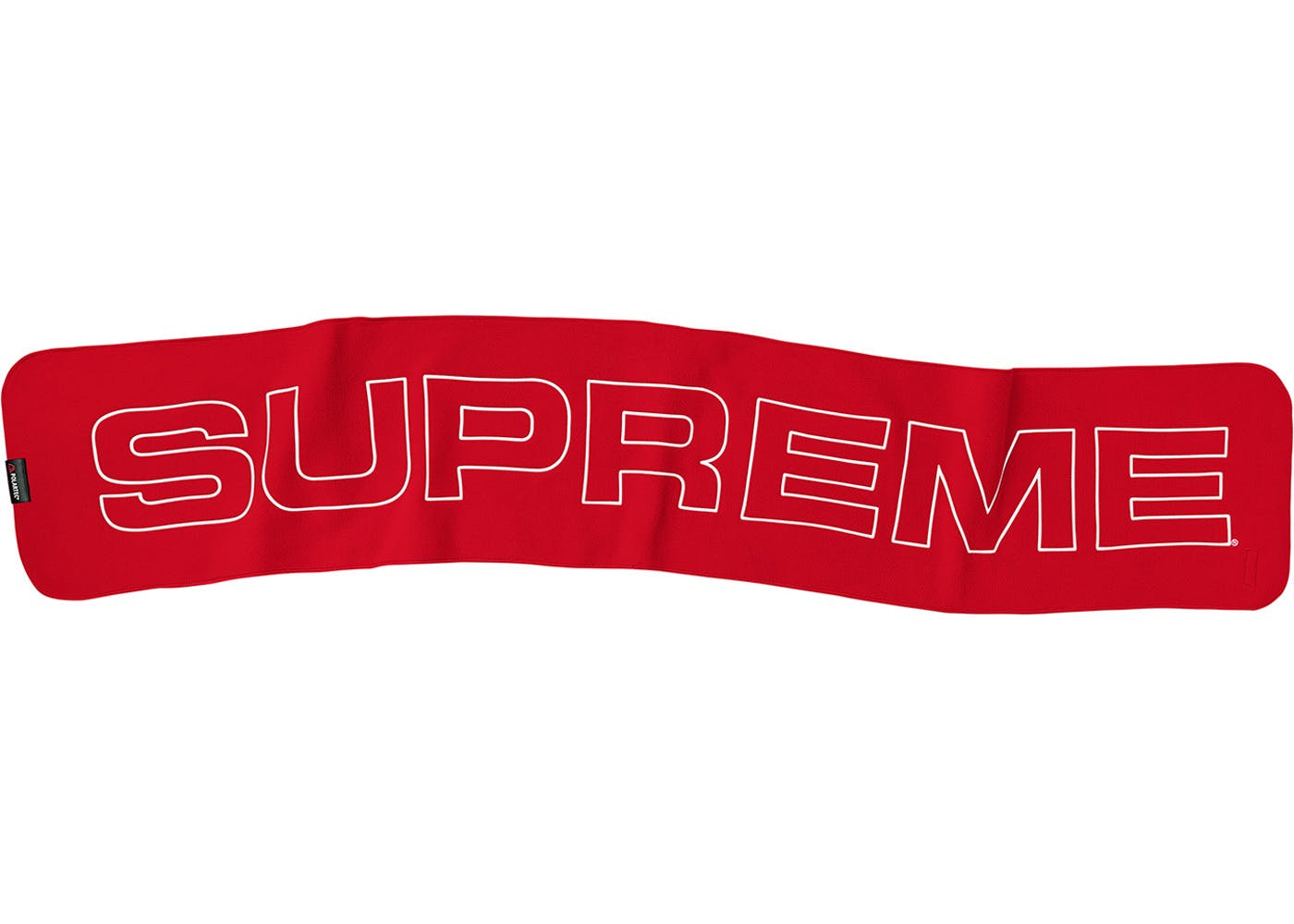 Supreme Polartec Logo Scarf- Red