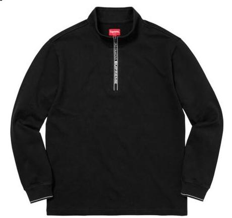 Supreme world famous half zip pullover