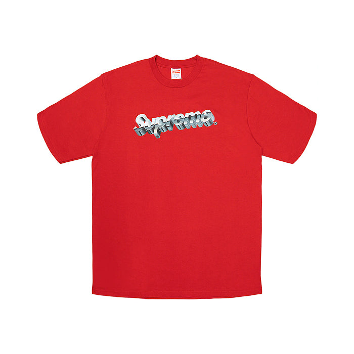 Supreme Chrome Logo Tee- Red