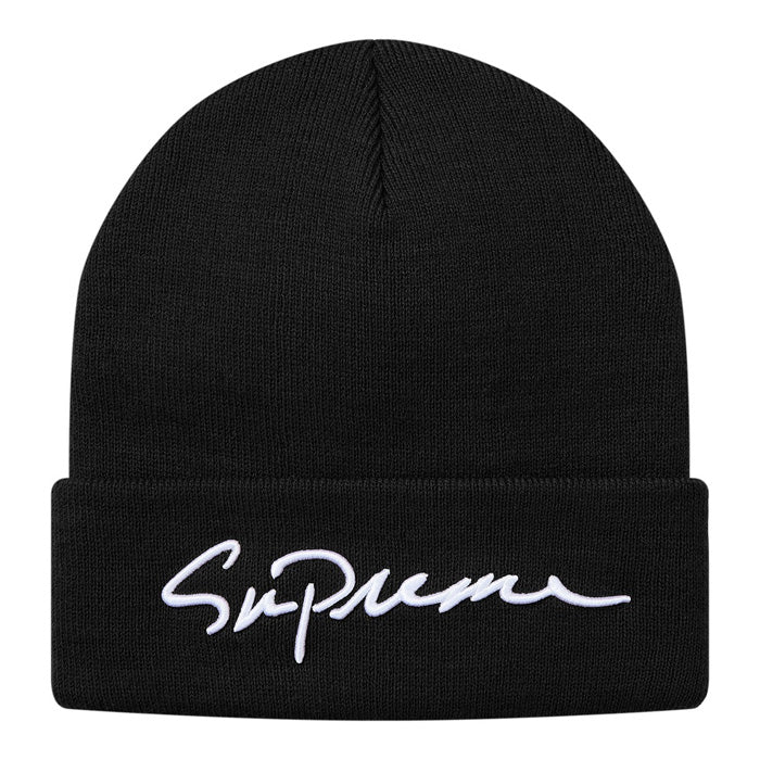 Supreme Classic Script Beanie- Black