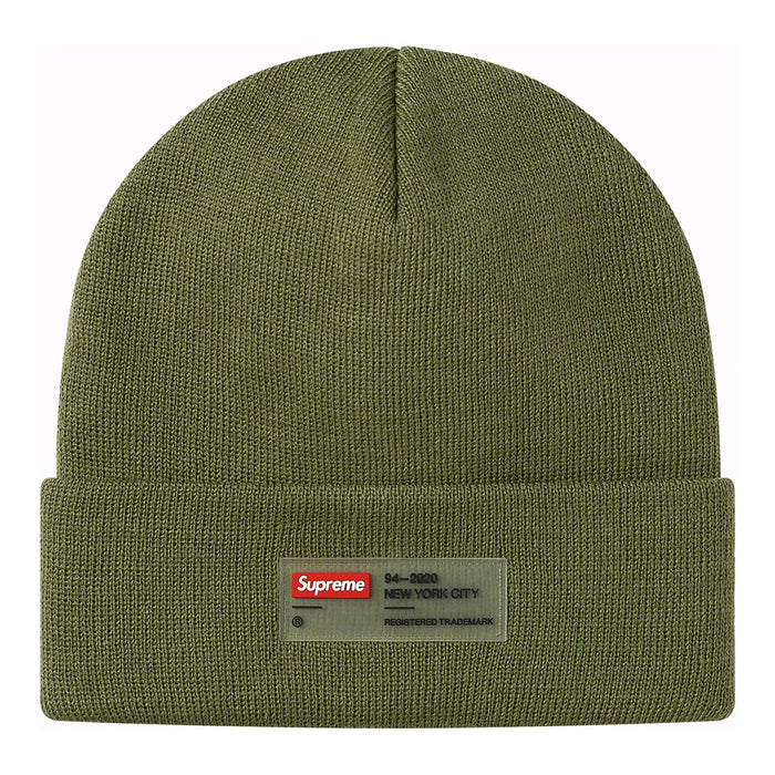 Supreme Clear Label Beanie- Olive