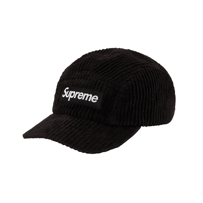 Supreme Corduroy Camp Cap (SS20)- Black