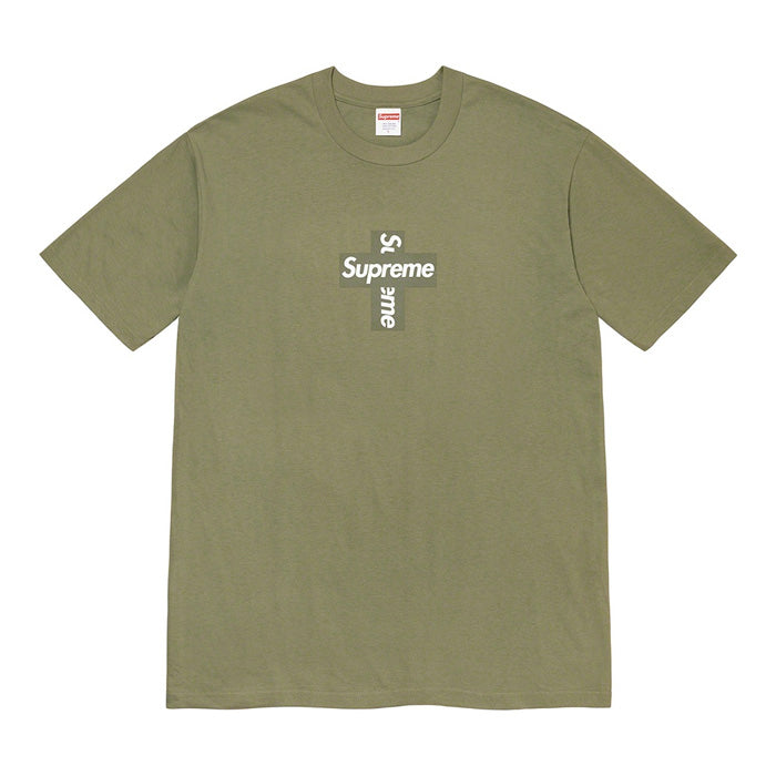 Supreme Cross Box Logo Tee- Olive