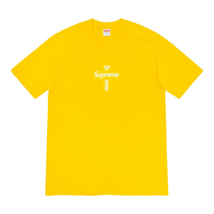 Supreme Cross Box Logo Tee- Yellow