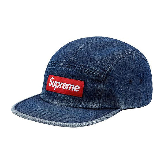 Supreme Denim Camp Cap- Blue